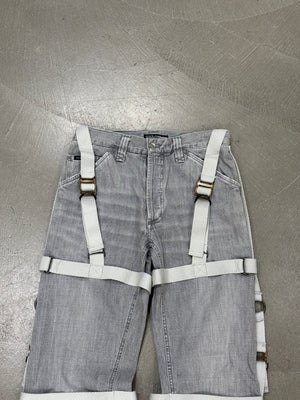 A/W2003 Dolce & Gabbana bondage parachute pants