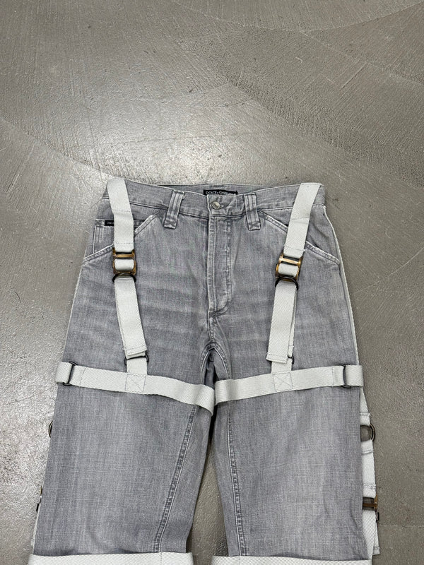 A/W2003 Dolce & Gabbana bondage parachute pants