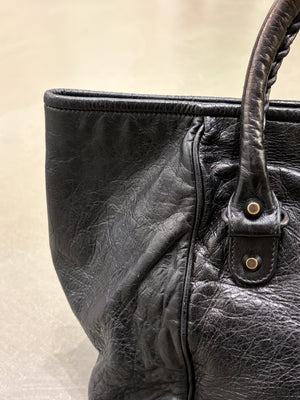 2000s Balenciaga leather City Sunday tote bag