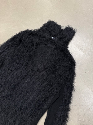 2000s Fendi furry knit with elongated sleeves
