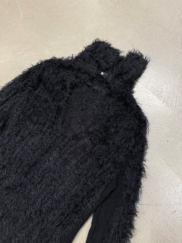 2000s Fendi furry knit with elongated sleeves