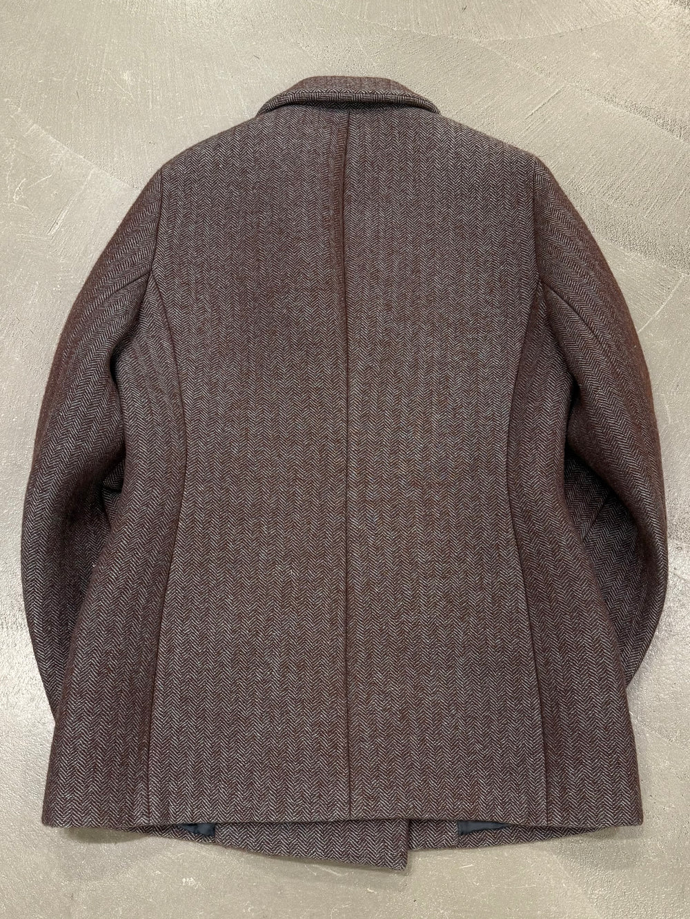 2010s Acne Studios double-breasted herringbone wool overcoat