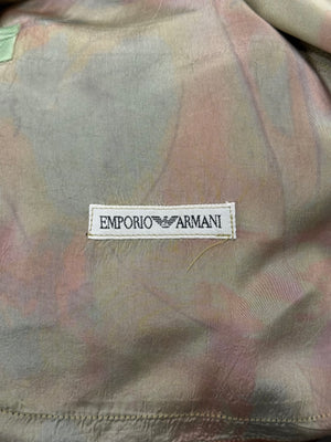1990s Emporio Armani iridescent camo coat