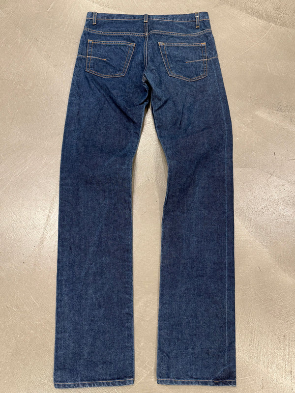 2000s Dior by Hedi Slimane raw jeans