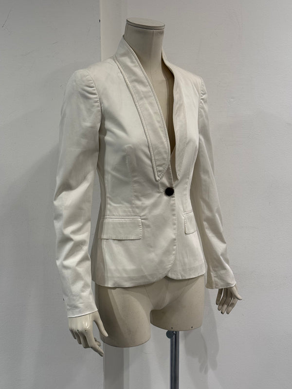 2004 Gucci white fitted blazer