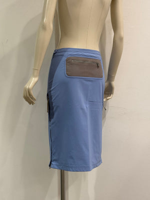 2000s Prada nylon patch pocket midi skirt
