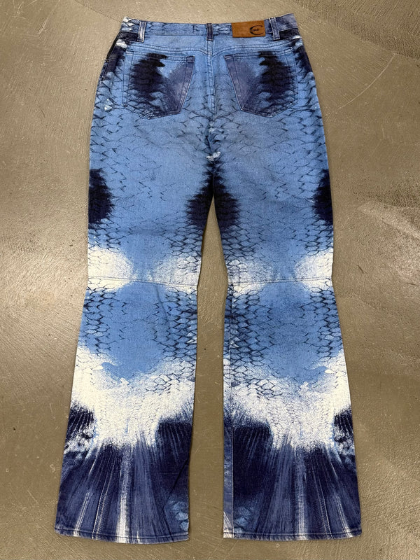 2000s Cavalli printed jeans