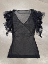 Load image into Gallery viewer, 1998 Dolce &amp; Gabbana sheer butterfly mesh top
