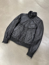 Load image into Gallery viewer, 2008 Dolce &amp; Gabbana hybrid leather/nylon cargo zipper jacket
