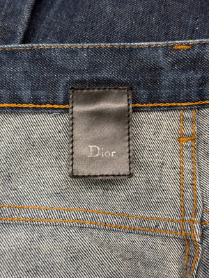 2000s Dior by Hedi Slimane raw jeans