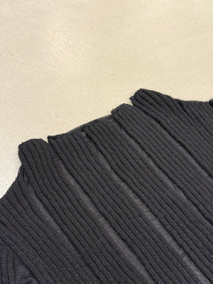 2000s Roberto Cavalli sheer transparent stripes knit