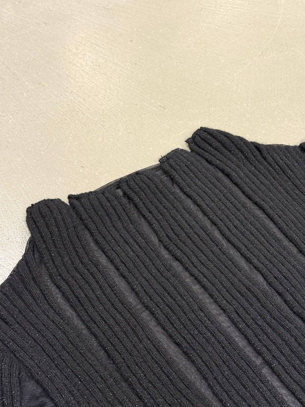2000s Roberto Cavalli sheer transparent stripes knit