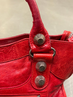 2000s Balenciaga Large City leather bag