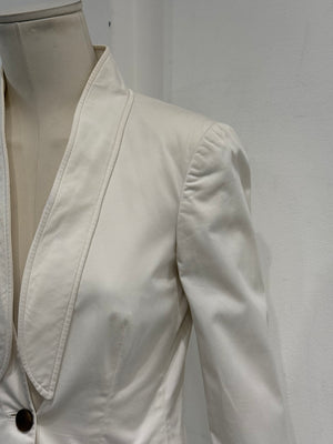 2004 Gucci white fitted blazer