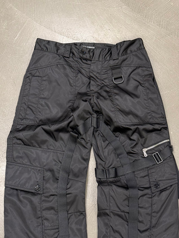 2003 Dolce & Gabbana multi zip bondage cargo pants