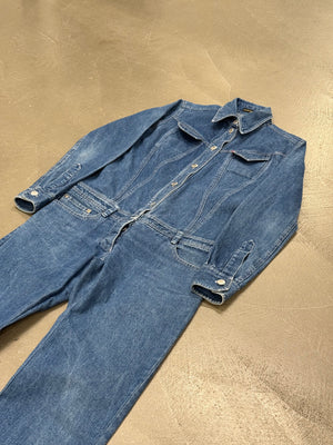 S/S1999 Alexander McQueen buster denim jumpsuit