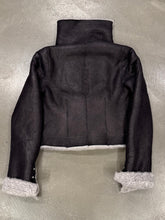 Load image into Gallery viewer, A/W2022 Rick Owens &quot;Strobe&quot; trucker biker shearling leather jacket
