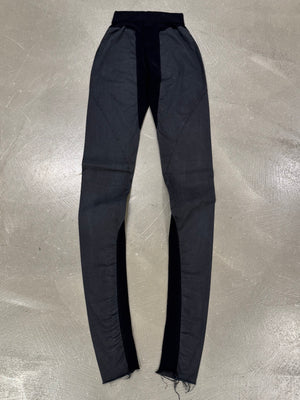 2000s Rick Owens ultra long leather leggins