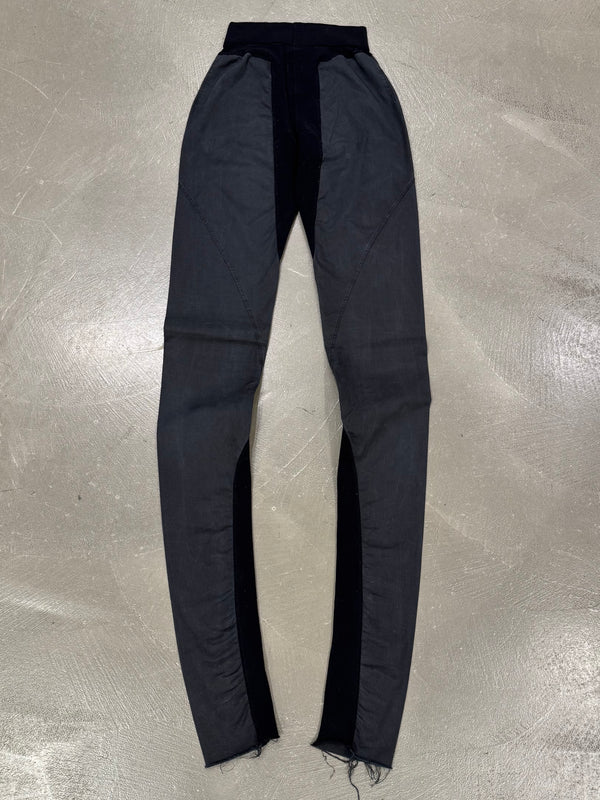 2000s Rick Owens ultra long leather leggins