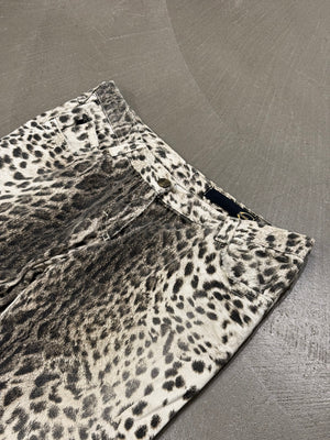 2000s Roberto Cavalli leopard print pants