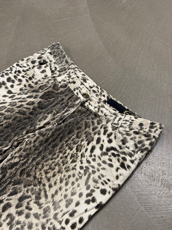 2000s Roberto Cavalli leopard print pants