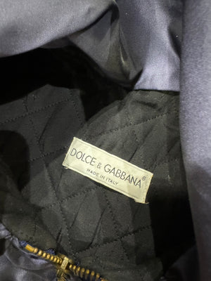 A/W 1991 Dolce & Gabbana iridescent oversized coat