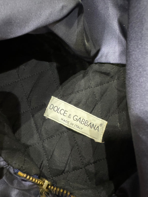 A/W 1991 Dolce & Gabbana iridescent oversized coat