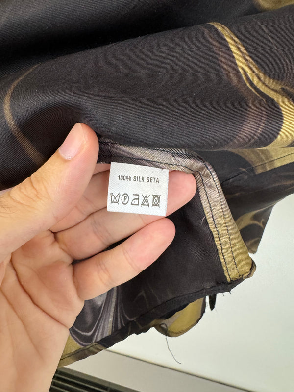 S/S 2001 Gucci by Tom Ford Magma lava Print Silk Shirt