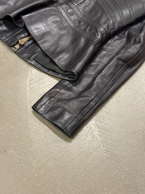 A/W2003 Gucci by tom Ford paneled moto leather jacket