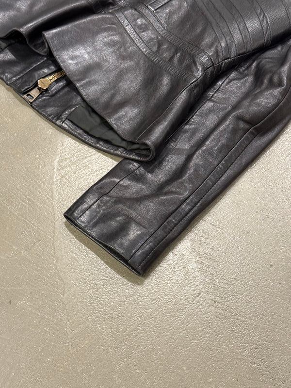 A/W2003 Gucci by tom Ford paneled moto leather jacket