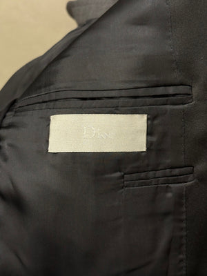 A/W2006 Dior by Hedi Slimane satin lapel tailored blazer