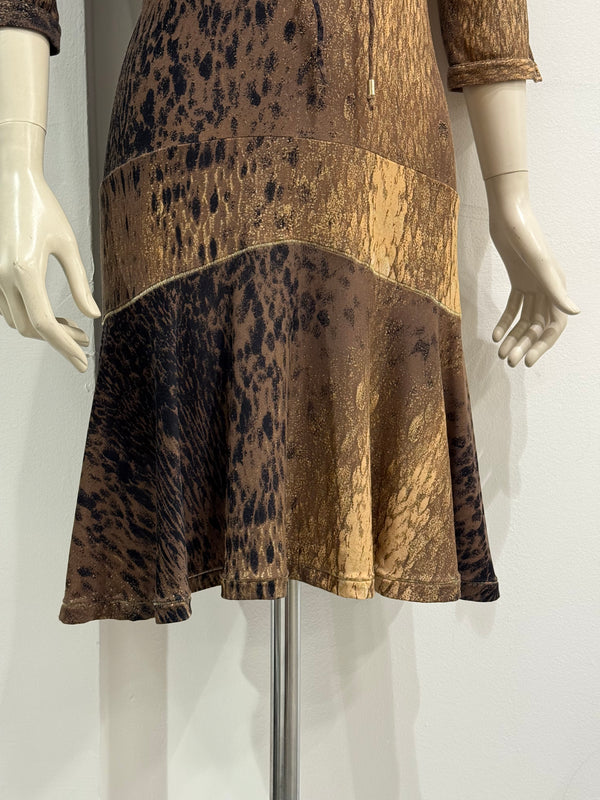 2002 Roberto Cavalli lace-up dress