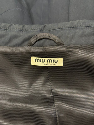 2000s Miu Miu belted cotton utility jacket