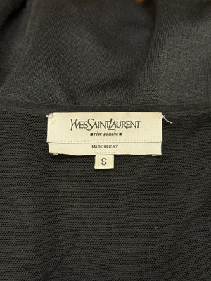 2000s Yves Saint Laurent by Tom Ford silk sheer blouse