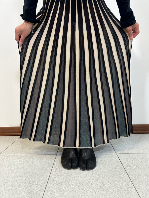 1990s Jean Paul Gaultier iridescent elastic skirt