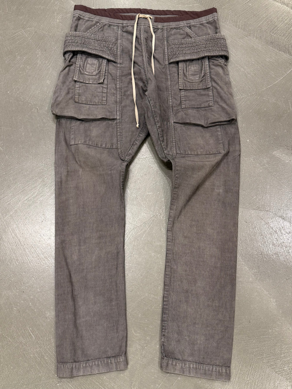 2015 Rick Owens creatch drawstring cargo pants