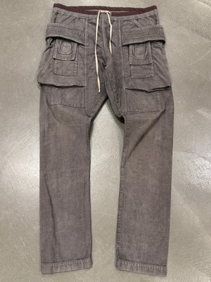 2015 Rick Owens creatch drawstring cargo pants