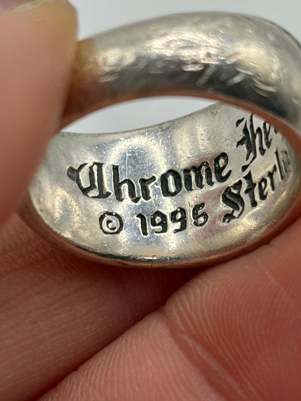 Chrome Hearts diamond heart in band ring