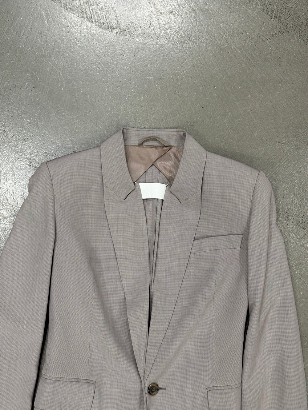 S/S2008 Maison Margiela deconstructed collar tailored suit blazer