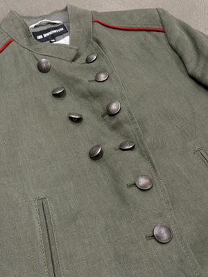2000s Ann Demeulemeester napoleon double breasted officer jacket