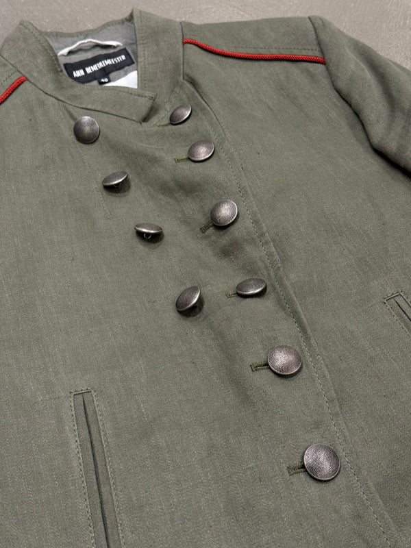 2000s Ann Demeulemeester napoleon double breasted officer jacket