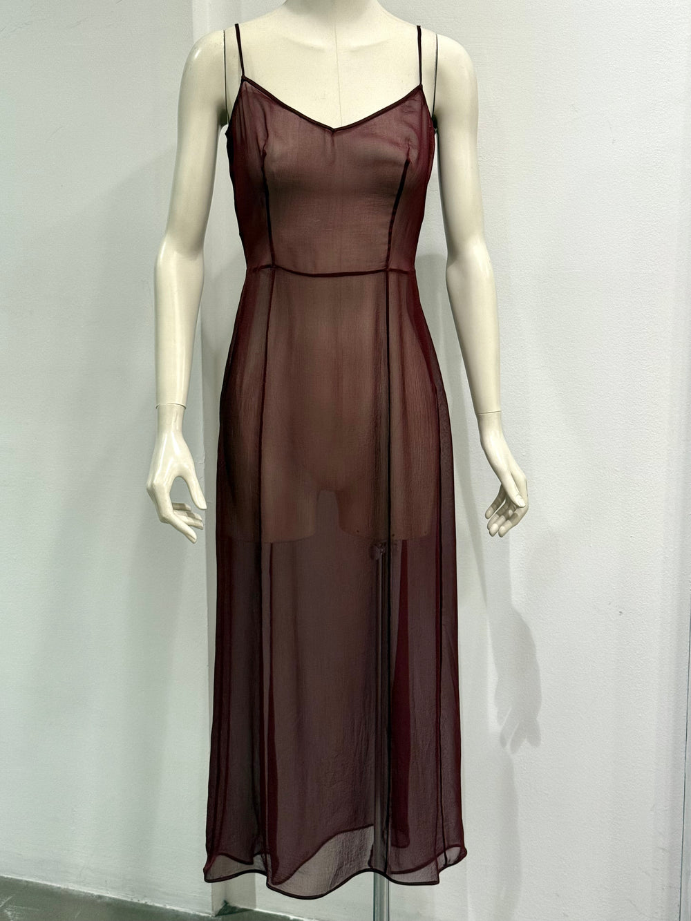 S/S1997 Prada sheer runway long dress