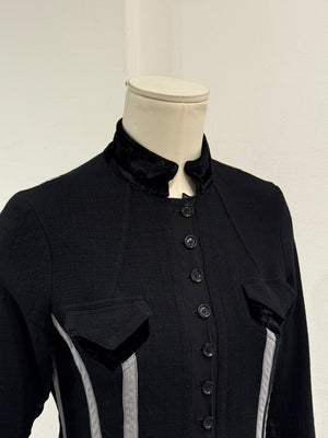 2000s Roberto Cavalli jewel pocket embellished jacket
