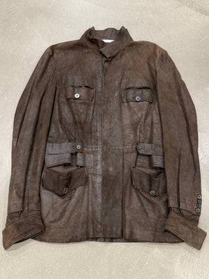 S/S2003 Yves Saint Laurent by Tom Ford runway leather safari jacket