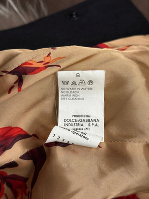 1998 Dolce & Gabbana fur collar Angora wool jacket