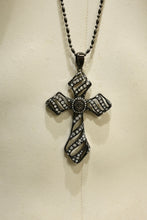 Load image into Gallery viewer, 2000s Roberto Cavalli big studded cross necklace
