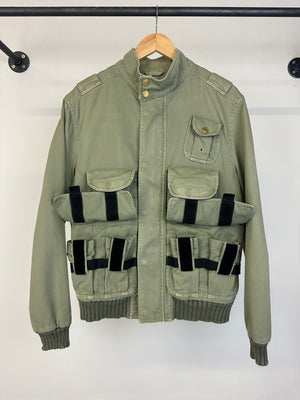 2000s Dolce & Gabbana military cargo bomber jacket