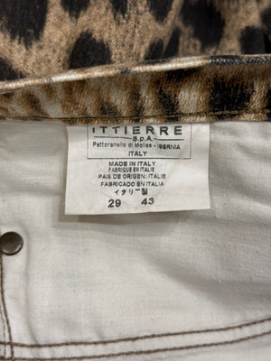 2000S Cavalli leopard print pants