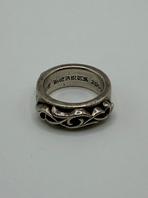 Chrome Hearts double narrow vine band ring