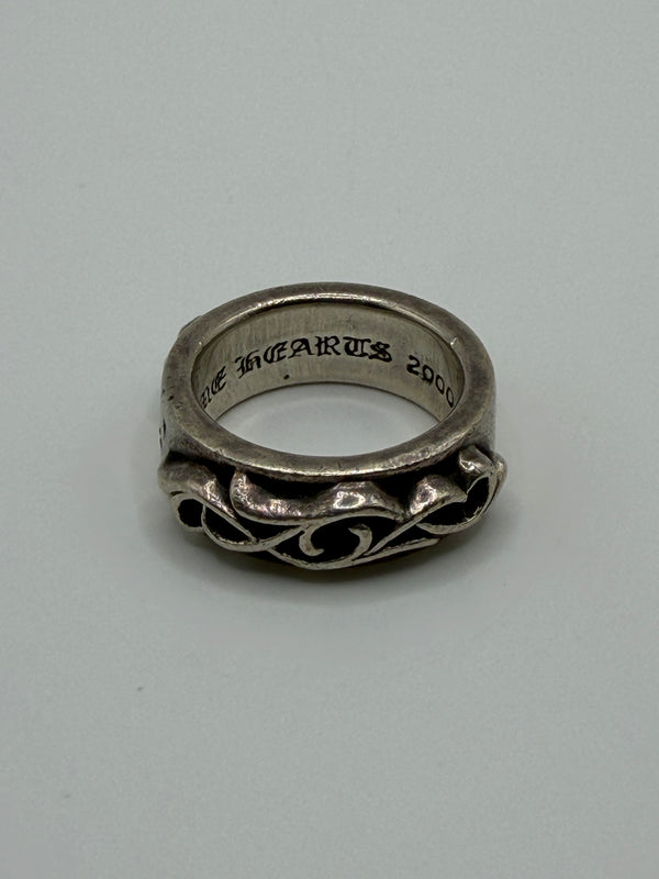 Chrome Hearts double narrow vine band ring